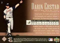 Rear | Darin Erstad Baseball Cards 2002 Upper Deck Piece of History