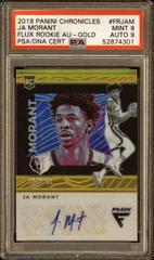 Ja Morant [Gold] Basketball Cards 2019 Panini Chronicles Flux Rookie Autographs Prices
