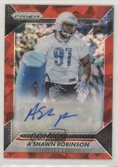 A'Shawn Robinson [Red Crystals] #RA-ARB Football Cards 2016 Panini Prizm Rookie Autograph Prices