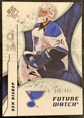 Ben Bishop Hockey Cards 2008 SP Authentic Prices