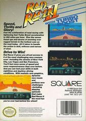 Rad Racer II - Back | Rad Racer II NES