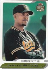 David Justice #121 Baseball Cards 2002 Fleer Focus JE Prices