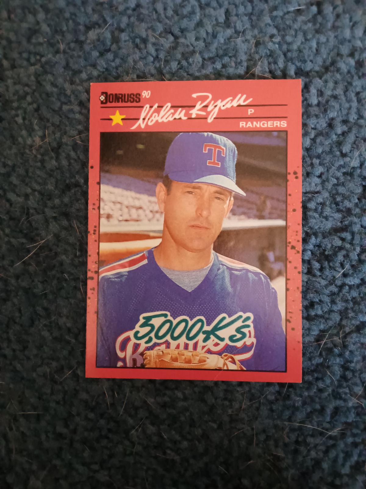 Nolan Ryan [5,000 K's Correct Back] | Ungraded | 1990 Donruss