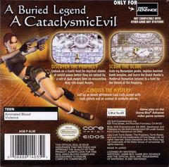 Rear | Tomb Raider the Prophecy GameBoy Advance