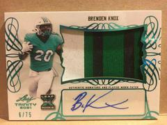 Brenden Knox [Green] #PA-BK1 Football Cards 2021 Leaf Trinity Patch Autographs Prices