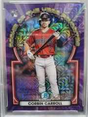 Corbin Carroll [Mega Box Mojo Purple] Baseball Cards 2023 Bowman Chrome Rookie of the Year Favorites Prices