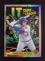 Francisco Alvarez [Mega Box Mojo] Baseball Cards 2022 Bowman Chrome It Came To The League Prices