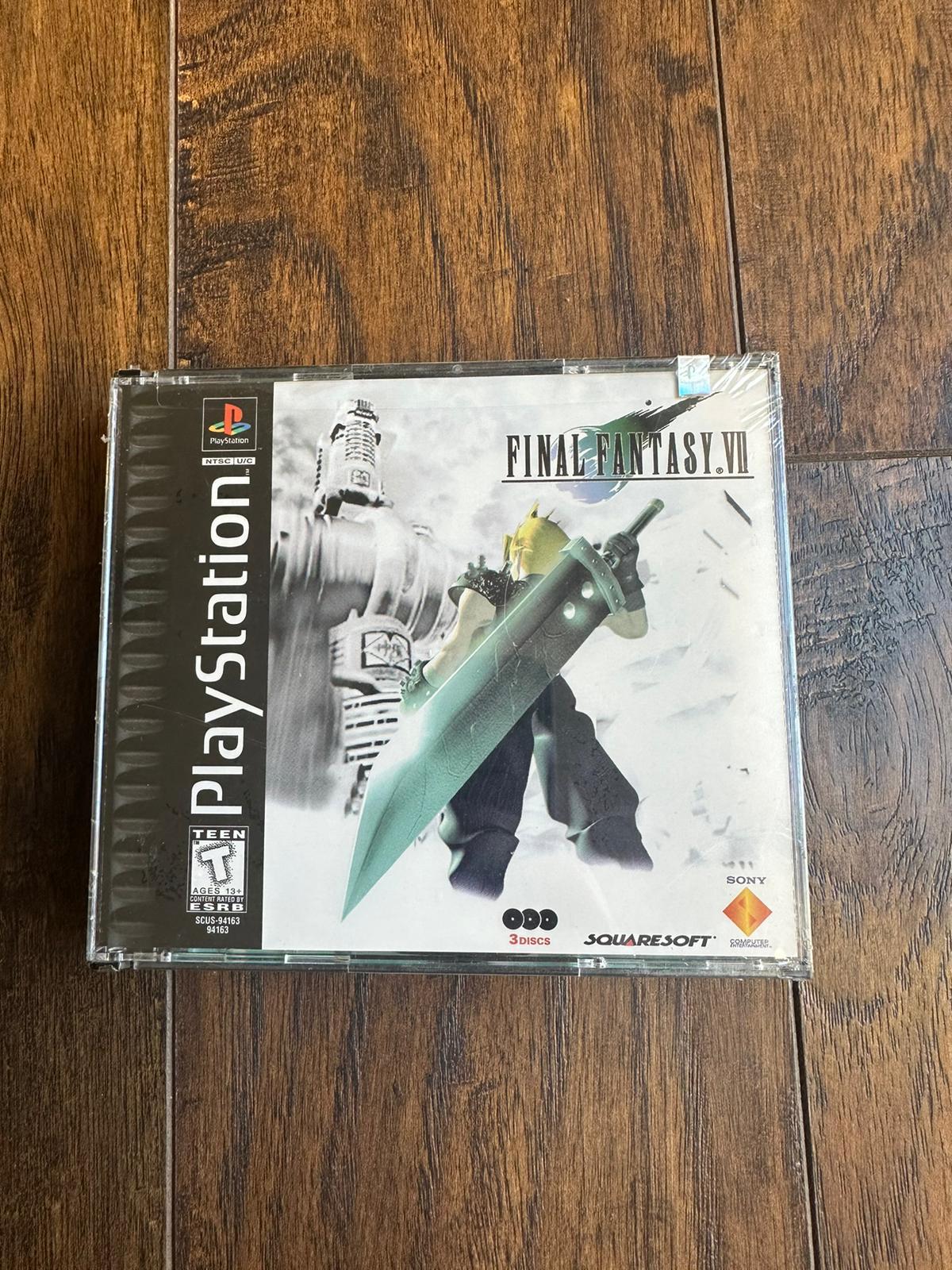 Final Fantasy VII Misprint New Item Box And Manual Playstation