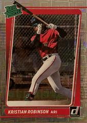 Kristian Robinson [Silver] #RP8 Baseball Cards 2021 Panini Donruss Rated Prospects Prices
