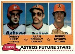 Astros Future Stars [D. Heep, A. Knicely, B. Sprowl] #82 Baseball Cards 1981 Topps Prices