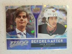 Jack Hughes Hockey Cards 2021 Upper Deck MVP Before and After Prices