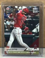 Shohei Ohtani [Gold Winner] Baseball Cards 2018 Topps Now Moment of the Week Prices