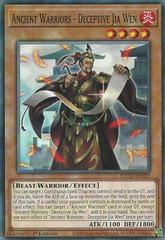 Ancient Warriors - Deceptive Jia Wen [1st Edition] YuGiOh Eternity Code Prices