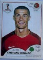 Cristiano Ronaldo [Black Back] #130 Soccer Cards 2018 Panini World Cup Stickers Prices