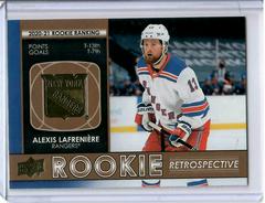 Alexis Lafreniere [Gold] #RR-20 Hockey Cards 2021 Upper Deck Rookie Retrospective Prices