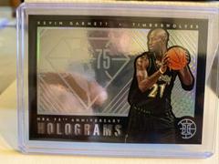 Kevin Garnett #24 Basketball Cards 2021 Panini Illusions NBA 75th Anniversary Holograms Prices