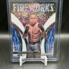 Georges St Pierre [White Sparkle] Ufc Cards 2022 Panini Prizm UFC Fireworks Prices