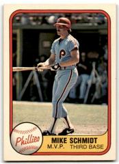 Mike Schmidt [Batting] Baseball Cards 1981 Fleer Prices