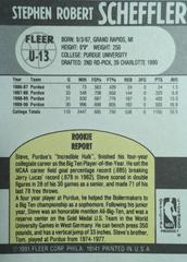 Back | Steve Scheffer Basketball Cards 1990 Fleer Update