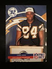 Chris Mims Football Cards 1992 Pro Set Prices