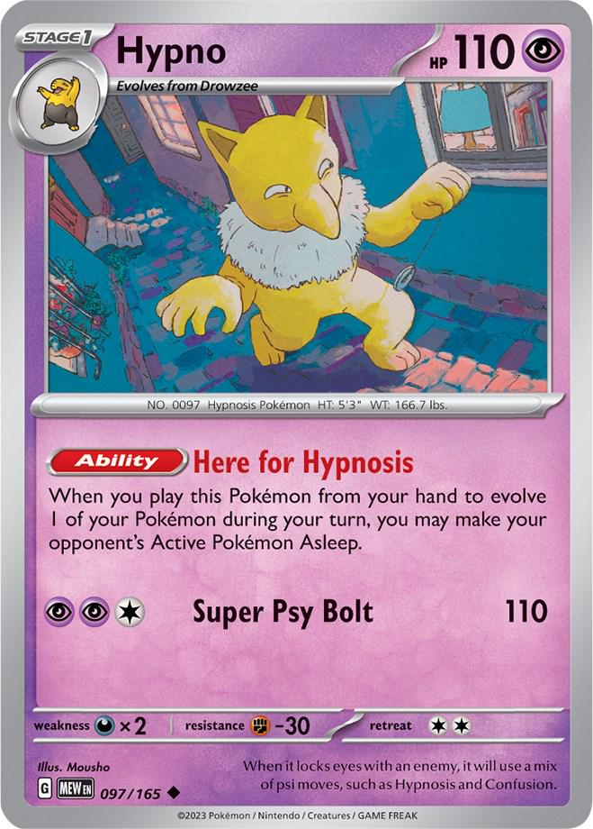 Hypno #97 Pokemon Scarlet & Violet 151