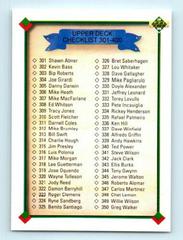 Upper Deck Checklist 301-400 #400 Football Cards 1990 Panini Score 100 Hottest Prices