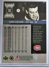 Backside | Bernie Geoffrion Hockey Cards 1999 Upper Deck Century Legends