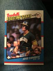 Jose Canseco #7 Baseball Cards 1987 Fleer Exciting Stars Prices