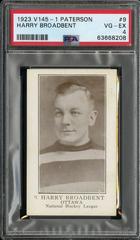 Harry Broadbent Hockey Cards 1923 V145-1 Paterson Prices