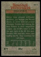 Back | Ronald Acuna Jr. Baseball Cards 2024 Topps Heritage New Age Performer