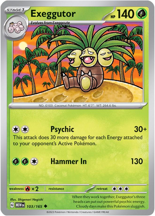 Exeggutor #103 Pokemon Scarlet & Violet 151