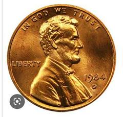 1984 D Coins Lincoln Memorial Penny Prices
