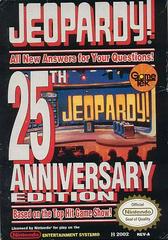 Jeopardy! 25th Anniversary - Front | Jeopardy 25th Anniversary NES