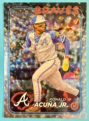 Ronald Acuna Jr. [Silver Crackle Foil] #1 Baseball Cards 2024 Topps Prices