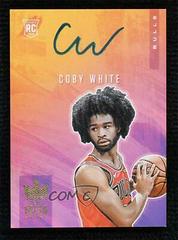 Coby White Basketball Cards 2019 Panini Court Kings Fresh Paint Autographs Prices