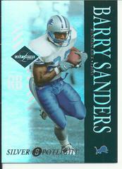 Barry Sanders [Silver Spotlight] #31 Football Cards 2003 Leaf Limited Prices