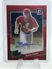 Brady House [Red] #RPS-BH Baseball Cards 2023 Panini Donruss Optic Rated Prospect Signatures Prices