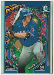 Wyatt Langford #PP-3 Baseball Cards 2024 Bowman Prospect Power-Up Prices