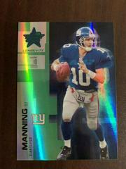 Eli Manning [Emerald] Football Cards 2007 Leaf Rookies & Stars Longevity Prices
