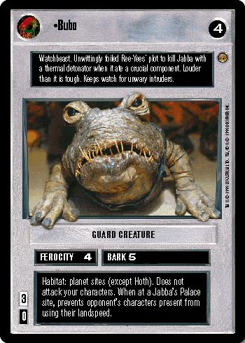 Bubo [Limited] Star Wars CCG Jabba's Palace