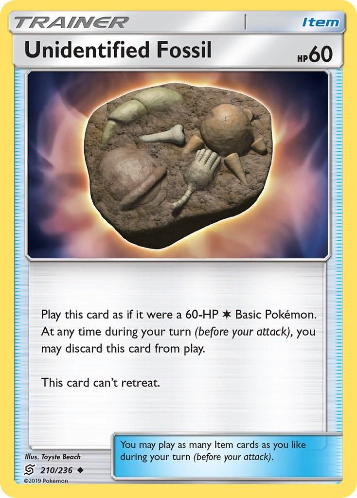 Unidentified Fossil #210 Pokemon Unified Minds