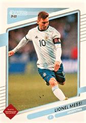 Lionel Messi Soccer Cards 2021 Panini Donruss Road to Qatar Prices