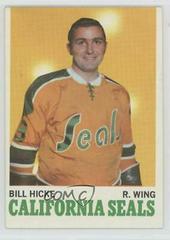 Bill Hicke Hockey Cards 1970 Topps Prices