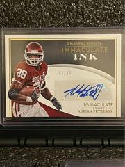 Adrian Peterson [Gold] #IN-APE Football Cards 2022 Panini Immaculate Collegiate Ink Autographs Prices