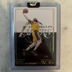 LeBron James [Holo Gold] #110 Basketball Cards 2021 Panini Noir Prices