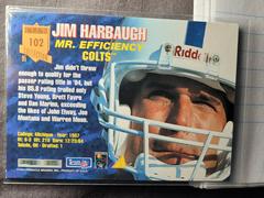 102 | Jim Harbaugh Football Cards 1995 Pinnacle Club Collection