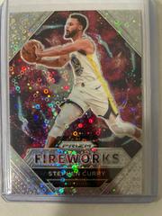 Stephen Curry [Fast Break] #1 Basketball Cards 2020 Panini Prizm Fireworks Prices