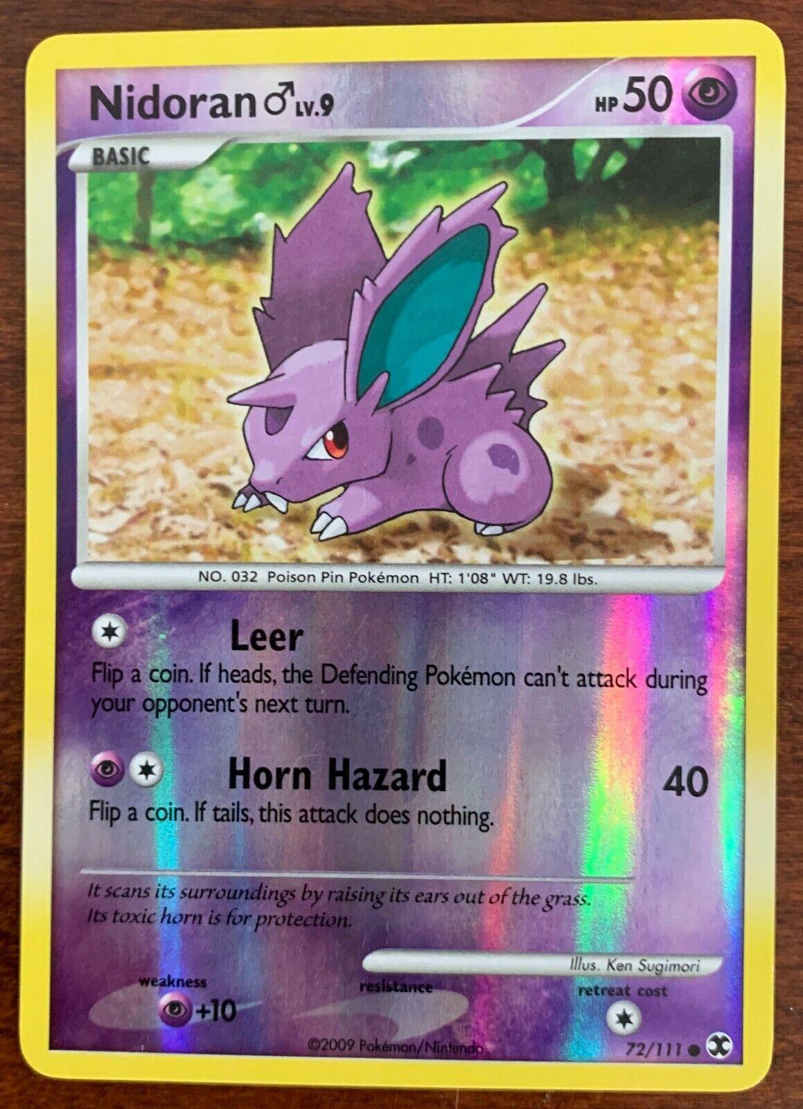 Nidoran M [Reverse Holo] 72 Prices Pokemon Rising Rivals Pokemon Cards