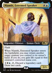 Niambi, Esteemed Speaker [Extended Art] Magic Core Set 2021 Prices