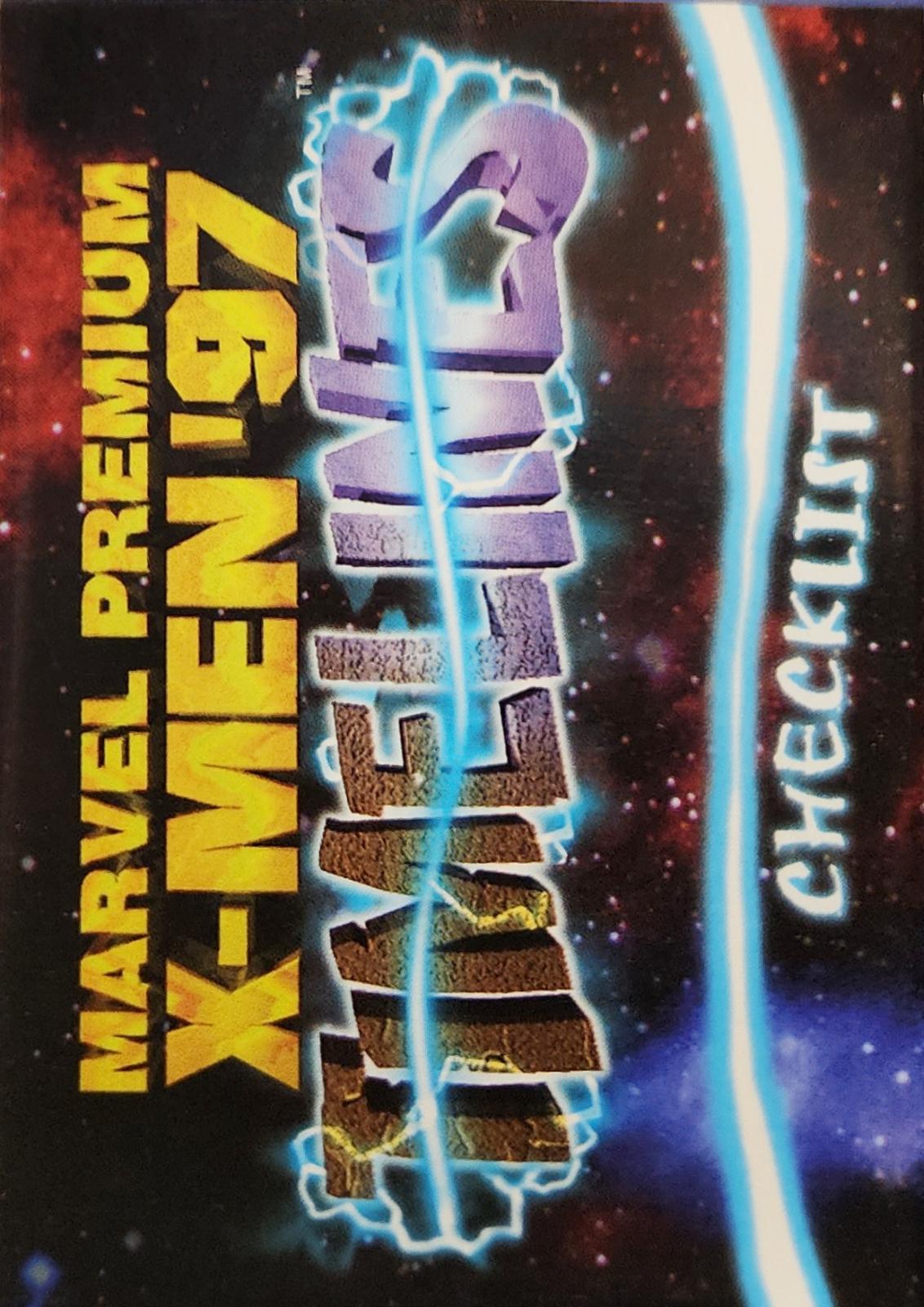 Checklist Marvel 1997 Premium X-Men 97 Timelines